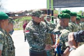 Kunker ke Riau, Menhan Sjafrie Tinjau Pembangunan 2 Yonif di Bengkalis dan Kampar