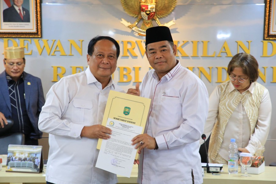 Senator Abdul Hamid Sampaikan Aspirasi Pemkab Siak ke Wamenhub