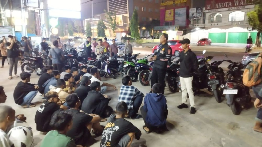 35 Motor di Pekanbaru Diamankan dan Ditilang