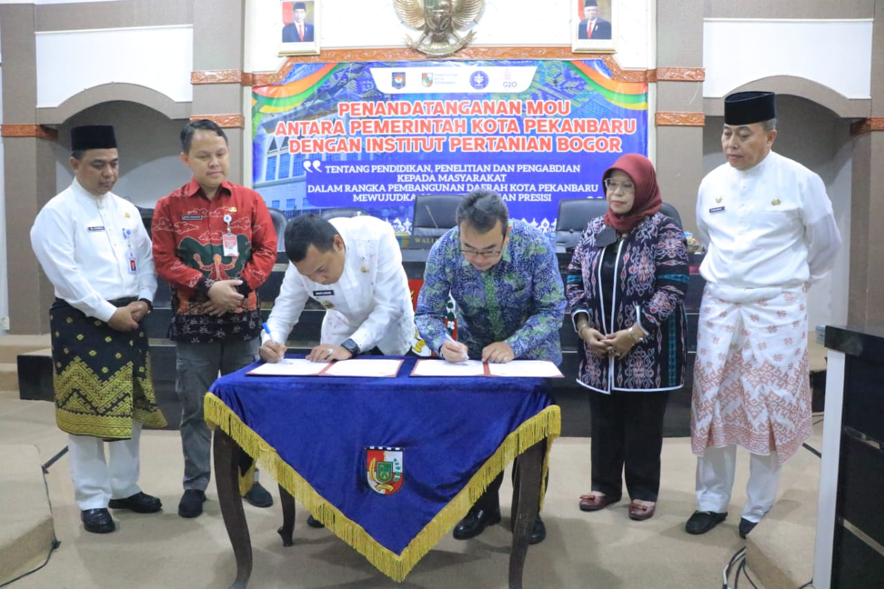 Targetkan  Data Kelurahan Presisi, Pemko Pekanbaru Jalin Kerjasama Dengan IPB
