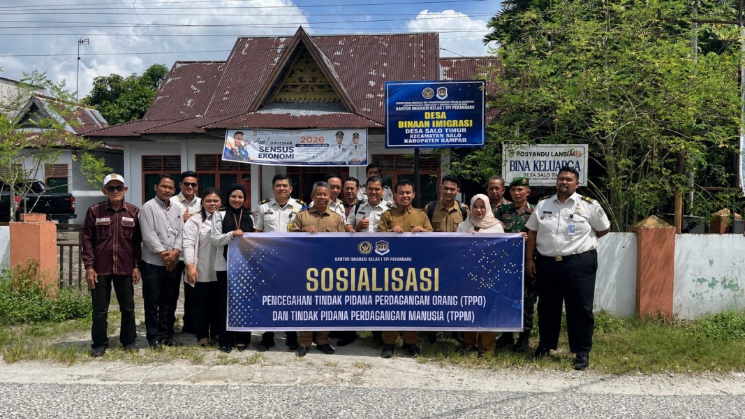 Perkuat Pencegahan TPPO dan TPPM, Imigrasi Pekanbaru Tingkatkan Sinergi Bersama Pemerintah Desa Salo Timur