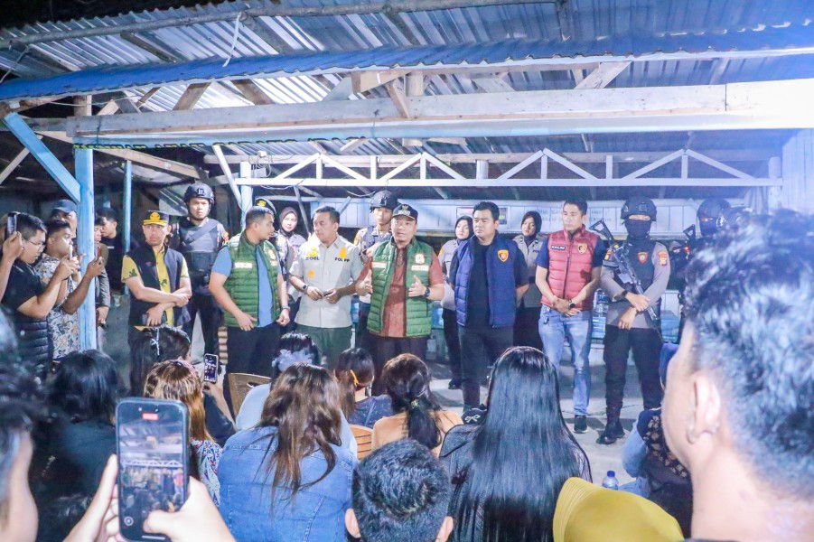 Wawako Pekanbaru Sidak Tenda Biru, 4 Wanita dan Miras Diamankan