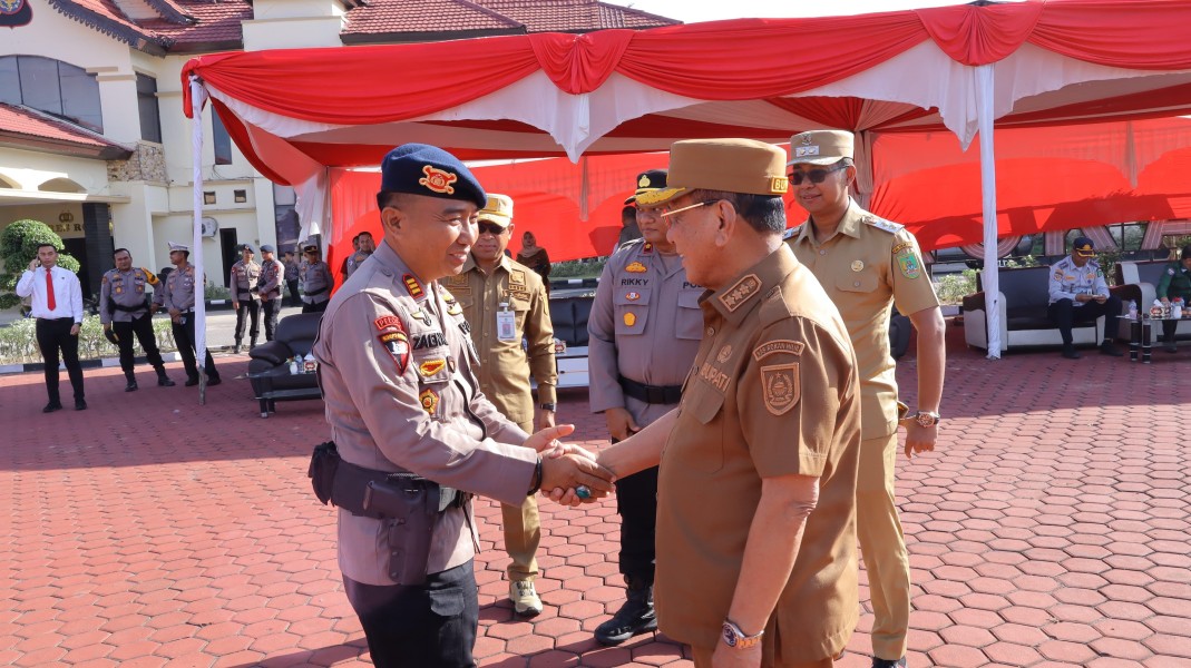 Bupati Rohil Hadiri Apel Gelar Pasukan Operasi Patuh Lancang Kuning 2025