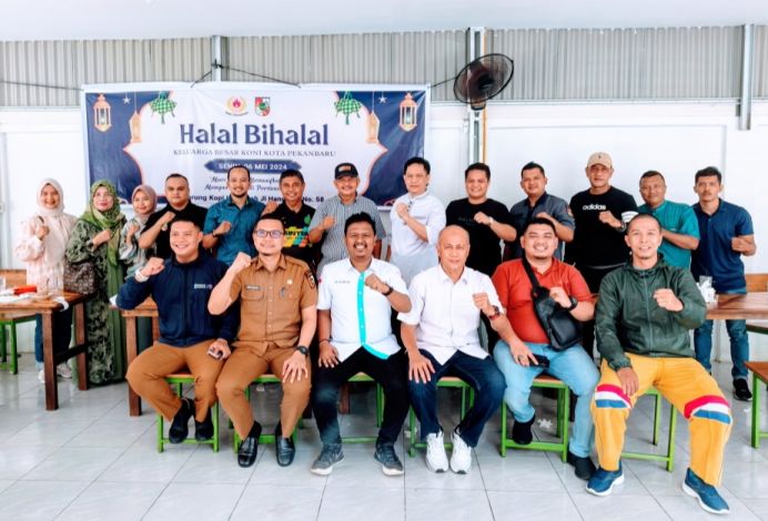 Pererat Silaturahmi,Kadispora Pekanbaru Hadiri Halalbihalal KONI Pekanbaru