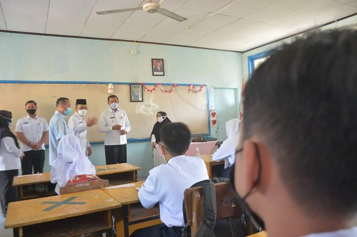 Disdik Pekanbaru Uji Coba Pembelajaran Tatap Muka Penuh Tingkat SMP