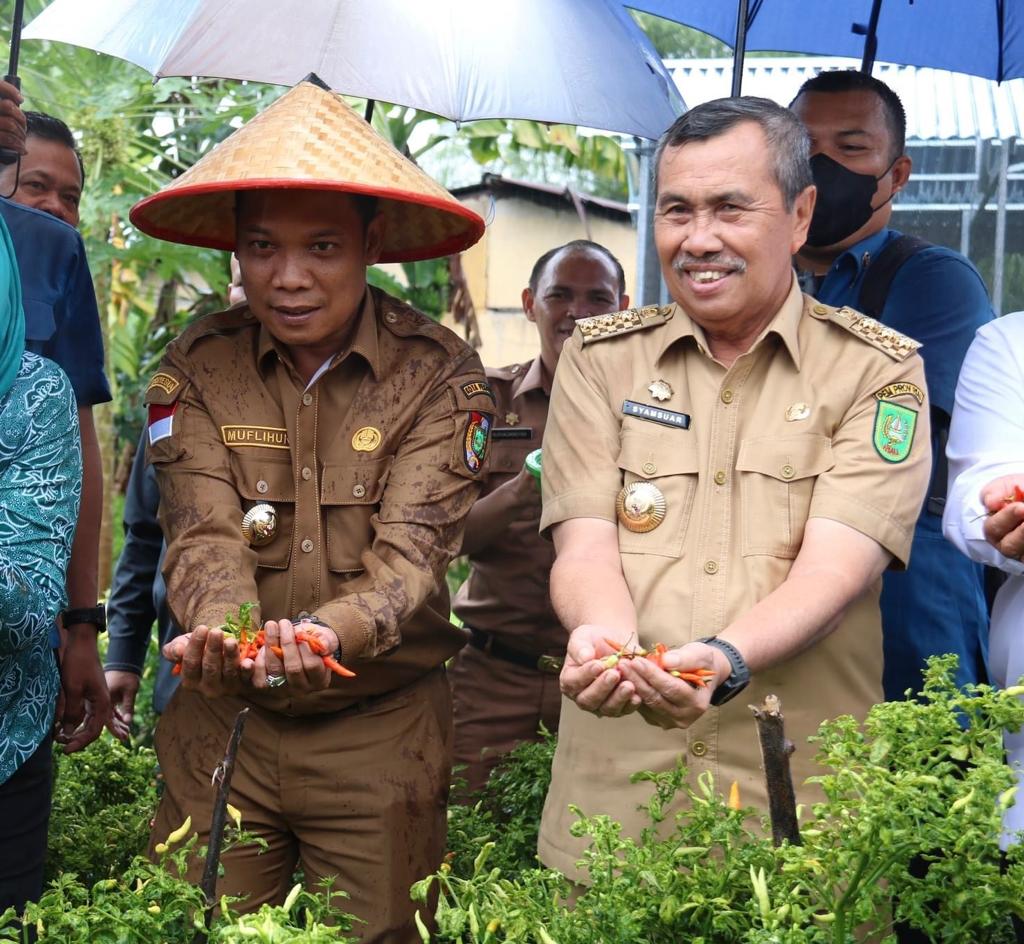 Tekan Inflasi, Pj Wali Kota dan Gubri Galakkan Aksi Tanam Cabai