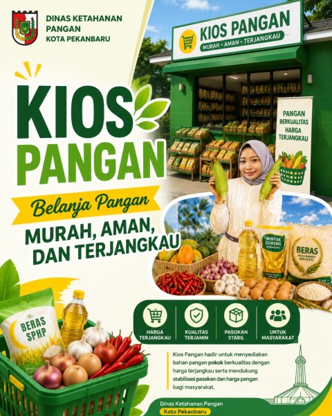 Disketapang Pekanbaru Buka Kios Pangan Puan Berseri  di 6 Lokasi Strategis di Kota Pekanbaru