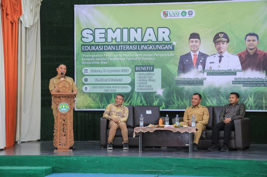Pemko Pekanbaru Edukasi Pengelolaan Sampah di Universitas Riau