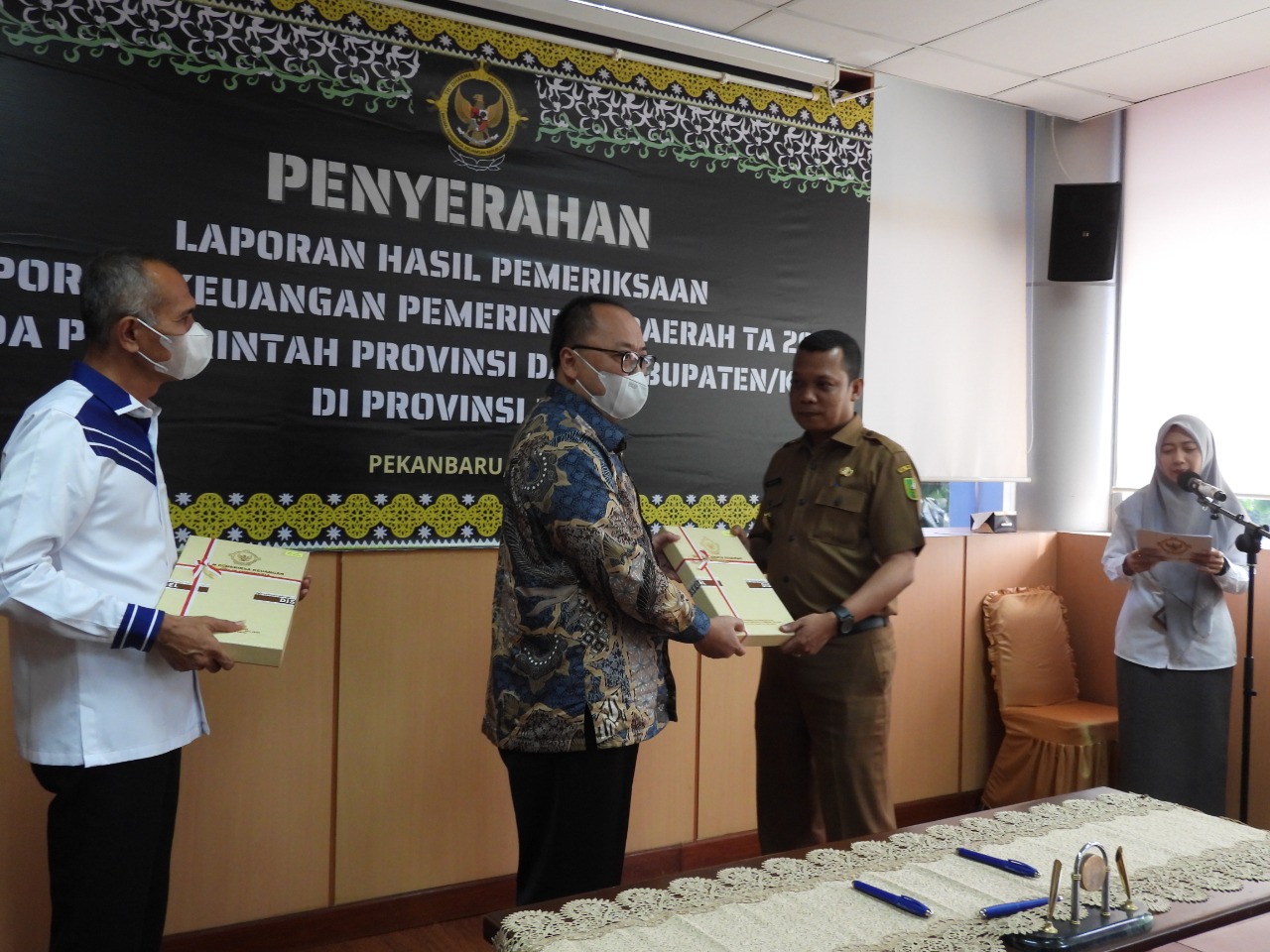 Kembali , LHP LKPD Pemko Pekanbaru 2021 Raih Opini WTP