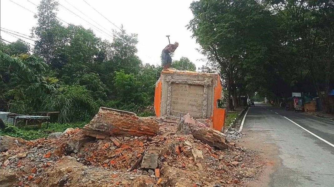 Dinas  PUPR Pekanbaru Tata Kawasan Taman Labuai