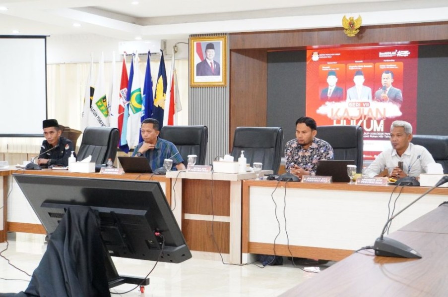 Kaji Ulang Sengketa Pilkada Rokan Hilir, KPU Riau Bahas Strategi Hukum Lewat Kajian Seri VII