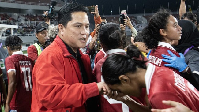 2 Janji Erick Thohir untuk Timnas Putri Indonesia U-19