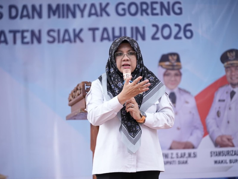 Bantuan Pangan di Siak Naik Dua Kali Lipat, 30.786 KPM Terima Beras dan Minyak