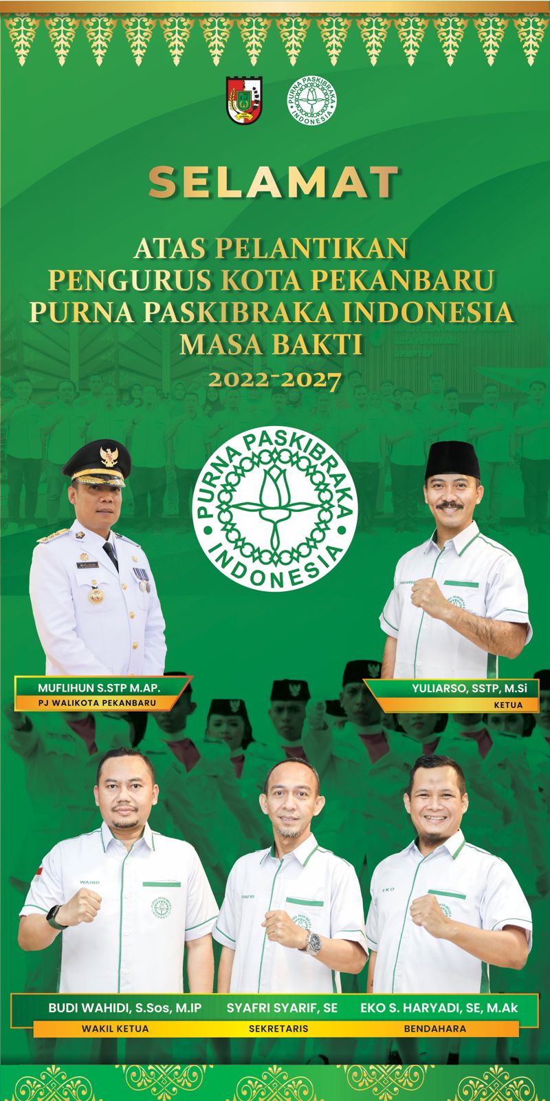 Resmi Terbentuk,  Pengurus Purna Paskibraka Indonesia Pekanbaru  Segera Dilantik