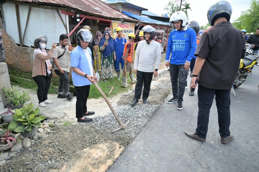 Wako Pekanbaru Tinjau Sejumlah Pembangunan Infrastruktur Dalam Kota