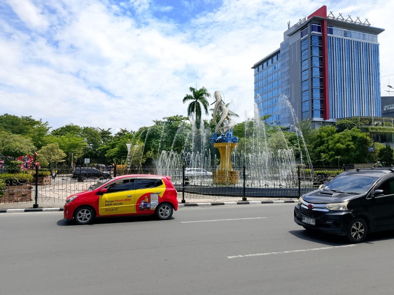 Air Mancur Tugu Selais Pekanbaru Kini Kembali Berfungsi
