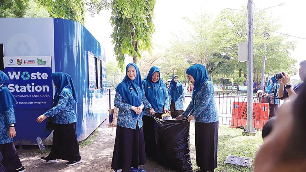 Sudah Kumpulkan 8,5 Ton Sampah, Waste Station di Pekanbaru Bakal Ditambah Lagi