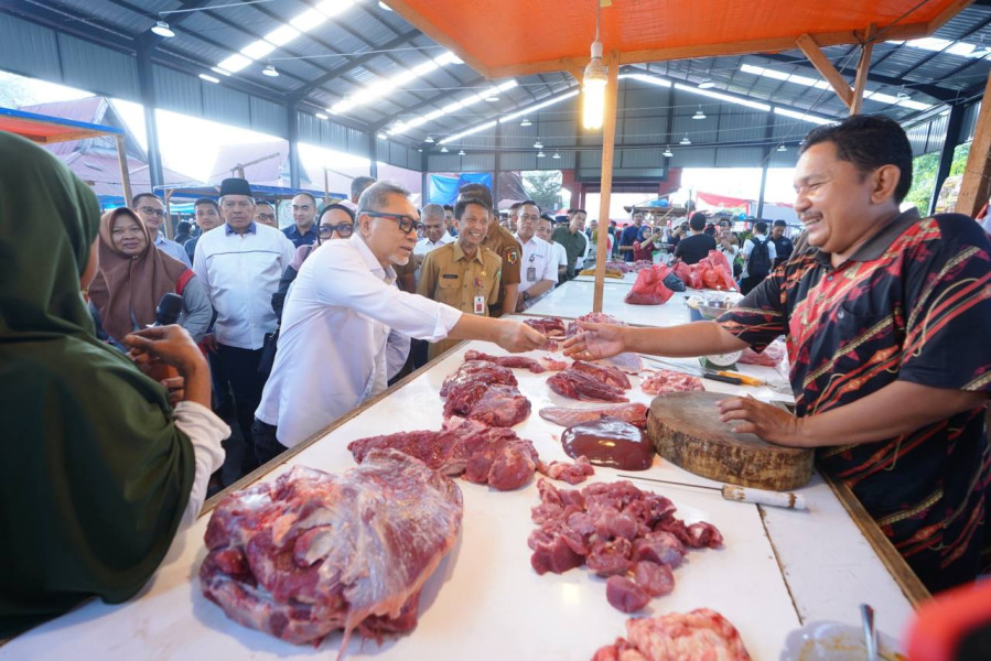 Mendag RI Zulkifli Hasan Resmikan Pasar Rakyat Palapa Kota Pekanbaru
