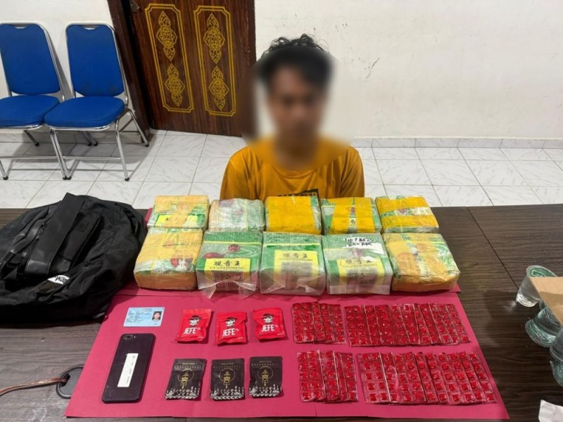 Tangkap Kurir Narkoba Jaringan Internasional, Polisi Sita Sabu, Happy Five dan Ganja