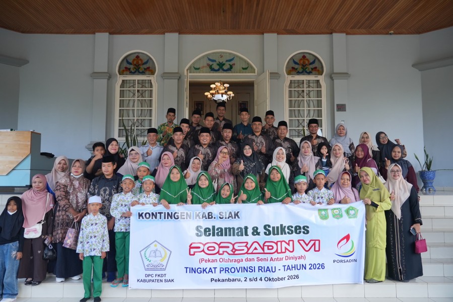 Bupati Siak Lepas Kontingen PORSADIN Siak