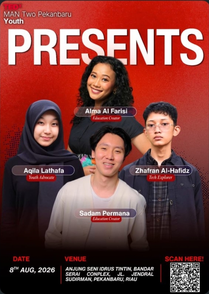MAN 2 Pekanbaru Akan Gelar TEDx Youth Pertama di Sumatera