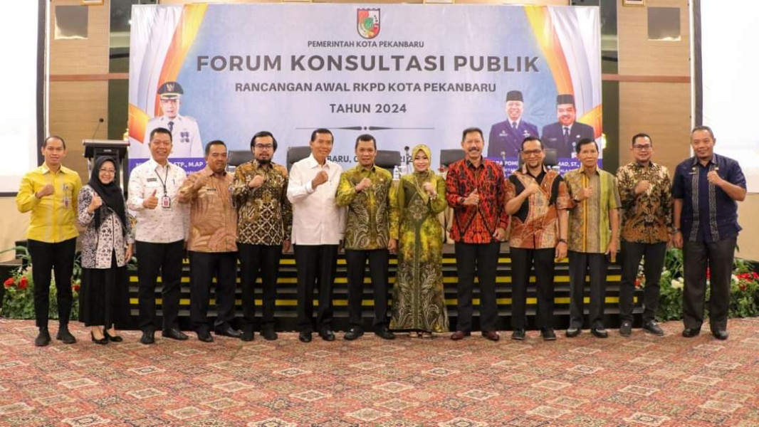Bahas RKPD 2024,Kepala BPKAD Pekanbaru Turut Hadiri Forum Konsultasi Publik RKPD