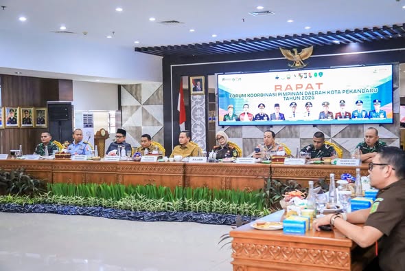 Pemko Bersama Forkopimda Pekanbaru Gelar Koordinasi Bahas Penertiban Kabel Fiber Optik