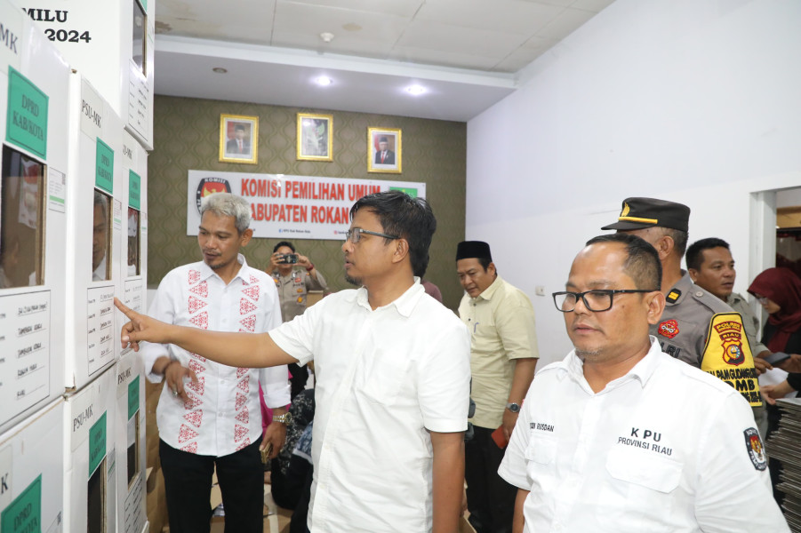 KPU RI Pastikan Kesiapan PSU di 31 TPS di Rokan Hulu