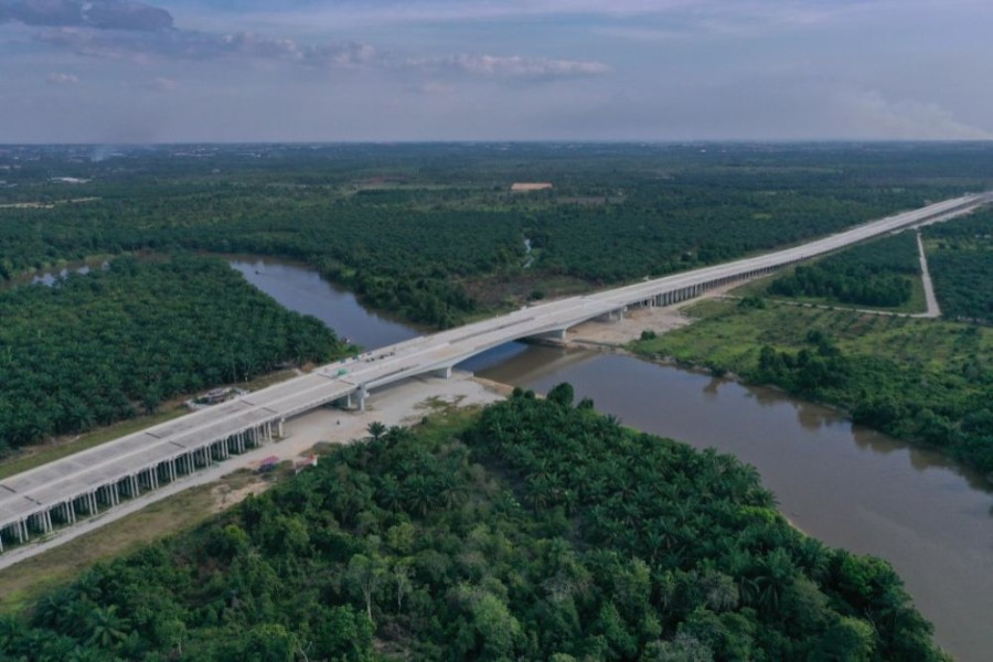 Progres Pembangunan Tol Lingkar Pekanbaru Sudah Capai 76 Persen