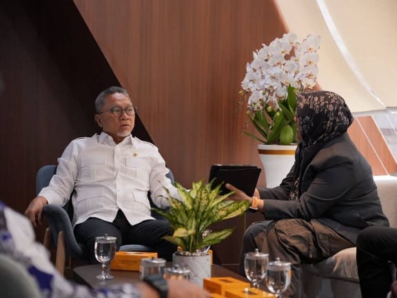 Bupati Siak Temui Menko Pangan, Bahas Penguatan Ketahanan Pangan dan Kampung Nelayan