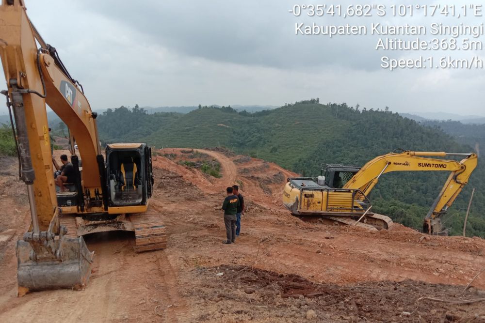 Dinas LHK Tangkap 2 Alat Berat Babat Hutan Lindung, Gubernur Riau Minta Usut Tuntas