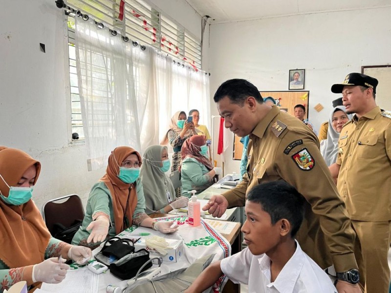 Wako Agung Nugroho Meninjau Pelaksanaan  PKG di SMAN 2