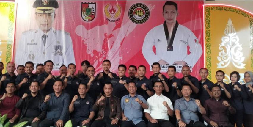 Pengurus Taekwondo Indonesia Dilantik 2022-2026, Pekanbaru Ditargetkan Jadi Barometer Nasional