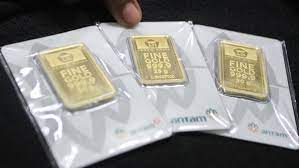 Harga Emas Antam Hari Ini Melesat, Segram Kini Rp 1.335.000
