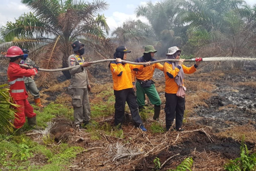 Brimob Riau Berhasil Padamkan Karhutla di Rokan Hilir