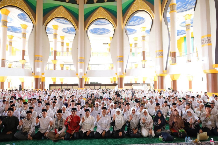 Wawako Pekanbaru Buka Kegiatan Praktik Manasik Haji Tingkat Kota Pekanbaru