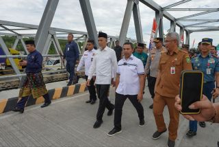 Anggaran 30 Miliar, Jembatan Duplikat Sungai Mesjid Dumai Telah Diresmikan Gubri Wahid
