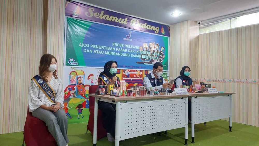 5.270 Produk Kosmetik Ilegal di Riau Dimusnahkan BPOM Pekanbaru