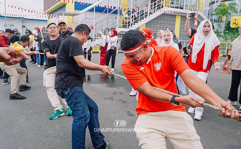 Semarakkan Hari Kemerdekaan RI ke-79, Dinas PUPR Kota Pekanbaru Gelar Berbagai Lomba