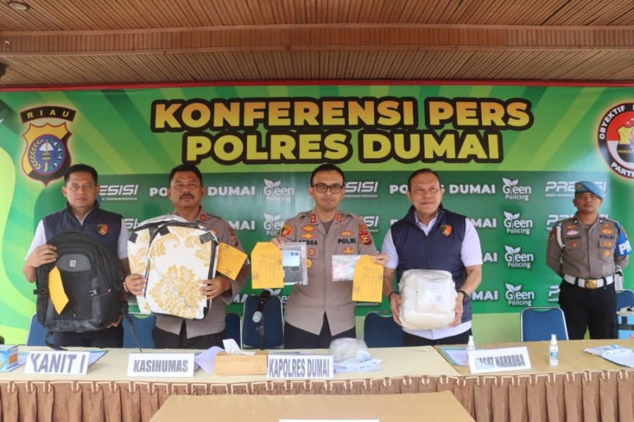 Penyelundupan Sabu Jaringan Internasional  Senilai 9,9 M  Berhasil Digagalkan di Dumai