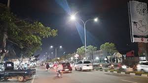 Dishub Pekanbaru Intensifkan Perbaikan  Lampu Penerangan Jalan Umum