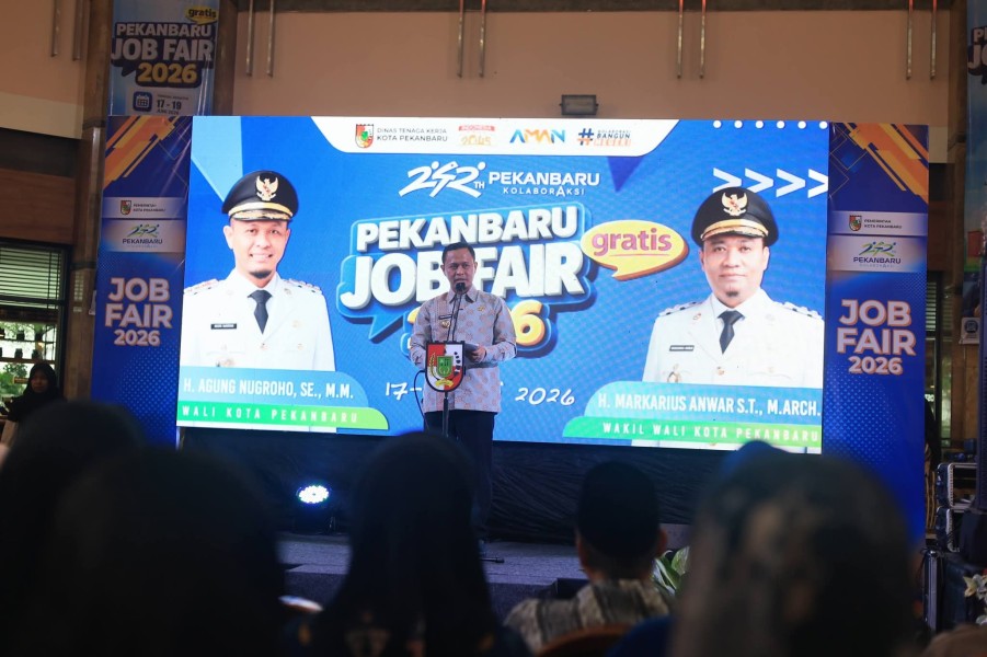 Buka Job Fair 2026, Wako Pekanbaru Targetkan 70 Persen Loker Terisi