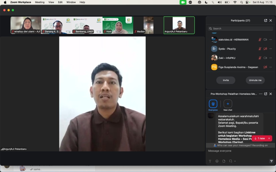 Tingkatkan Pemahaman Isu Lingkungan, AJI Pekanbaru dan GREEN for Riau Initiative Gelar Workshop dan Fellowship