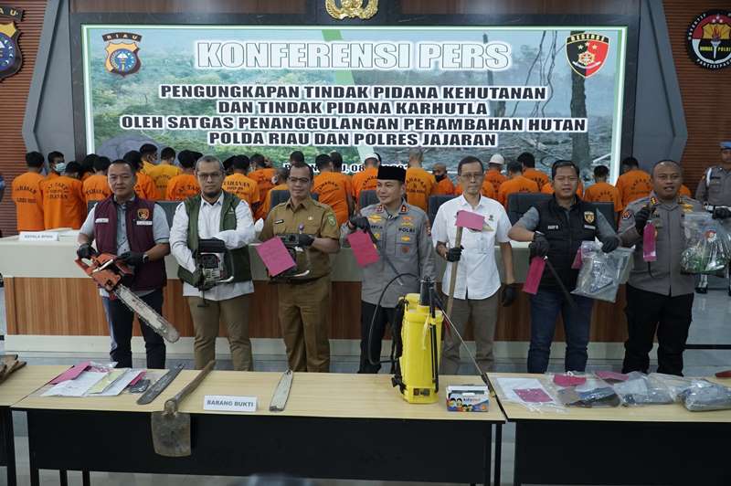 17 Kasus Karhutla Dengan 22 Tersangka Sudah Ditangani Polda Riau