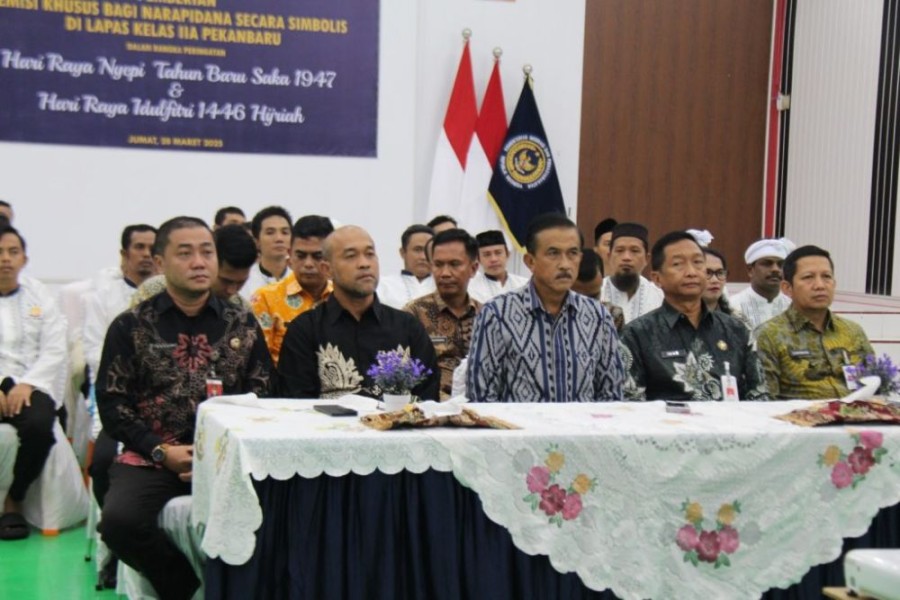 1.050 Warga Binaan Lapas Pekanbaru Terima Remisi