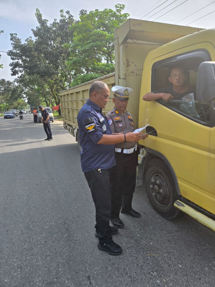 38 Truk ODOL Terjaring Razia Gabungan