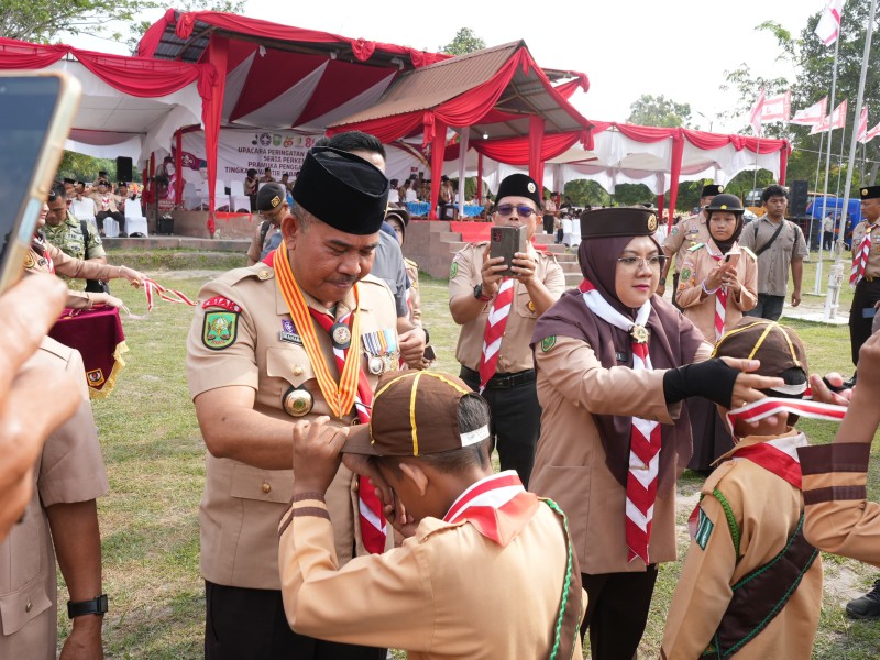 Peringati Hari Pramuka ke-65, Bupati Siak Afni Z Ajak Generasi Muda Sukseskan Swasembada Pangan