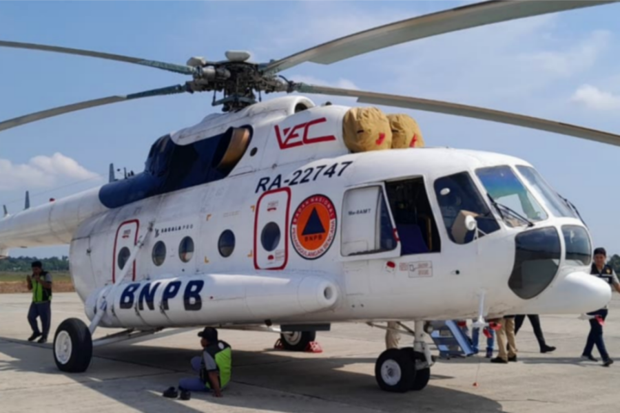Helikopter Bantuan BNPB Segera Tiba di Pekanbaru