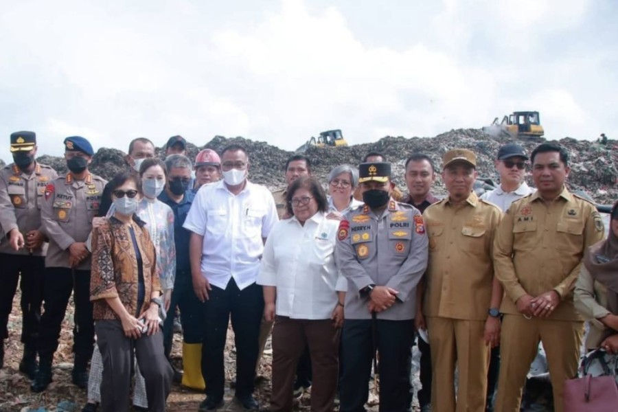 Menteri LH Tinjau Muara Fajar Pekanbaru, Dukung Pengolahan Sampah Jadi Sumber Energi