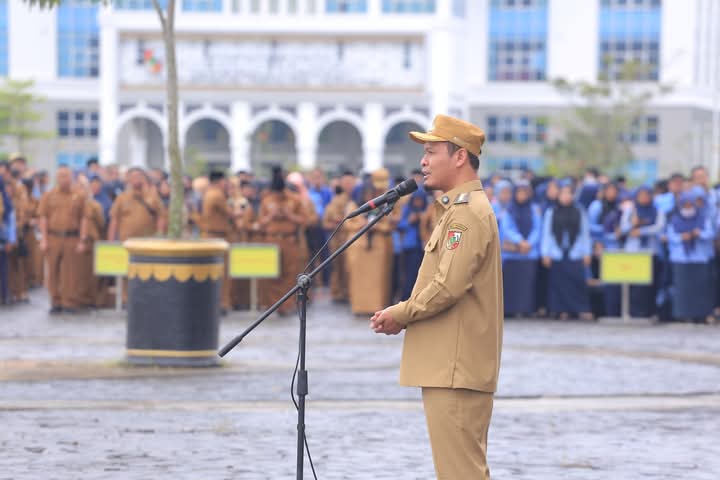 Pimpin Apel Gabungan, Walikota Tagih Janji Pegawai Pemko Layani Masyarakat